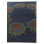 Tapis carré bleu marine Otto