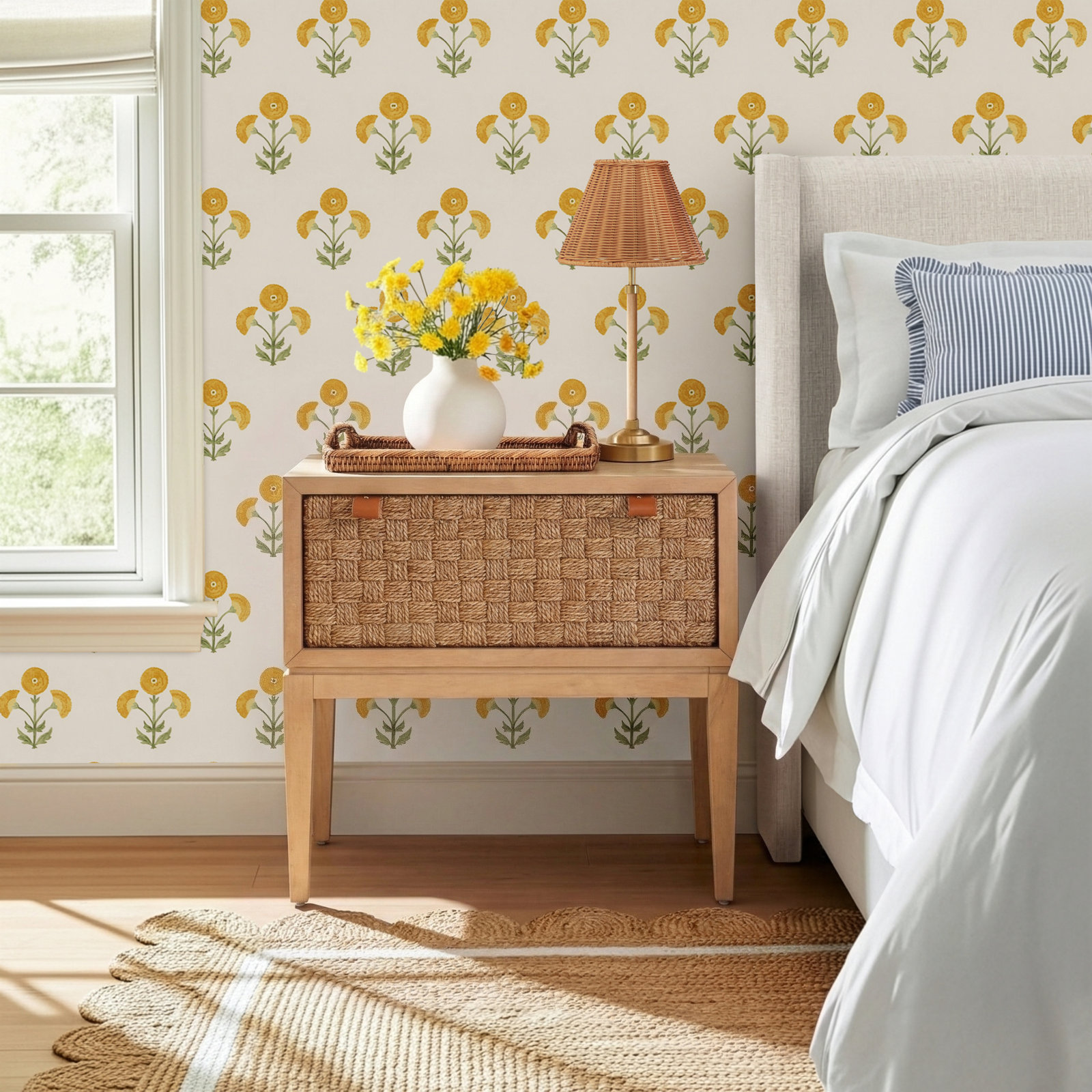 Beverley Mahogany Nightstand