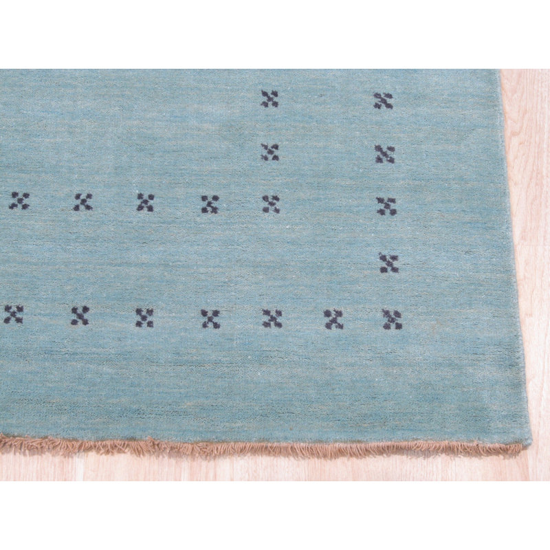 Tapis d'intérieur en laine de style oriental oriental uni et élégant en laine nouée à la main Dreher, Rectangle 10 pi x 14 pi