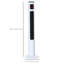 HOMCOM Freestanding Tower Fan Cooling For Home Bedroom With Oscillating, 3 Speed, 12H Timer, LED Sensor Panel, Remote Controller-98796230