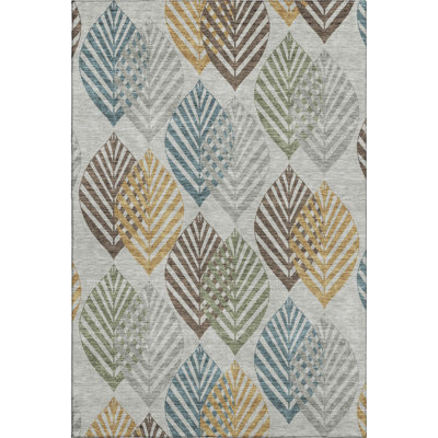 Premium Machine Washable Prisco Gray Rug
