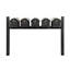 Balmoral Quint Mount Mailbox /w/ Pyramid Caps & Personalized Door Medallion (5 Mailboxes, Quint Mount Rack, 5 Medallions)-108111874-108305966