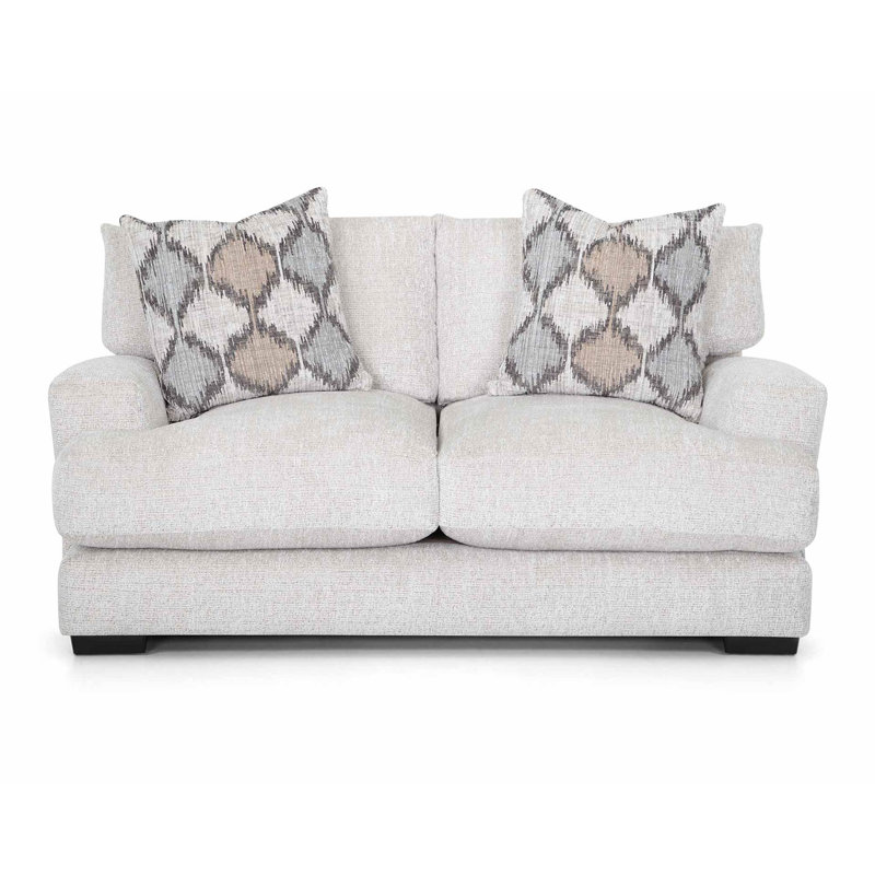 Katharine Loveseat, Beige, Gray/Brown/Blue