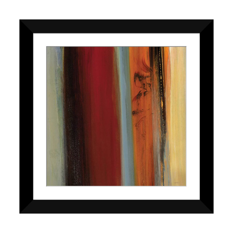 «District I», reproduction sur toile, H 16 po x l 16 po x P 1 po, Papier d'art encadré noir, Blanc