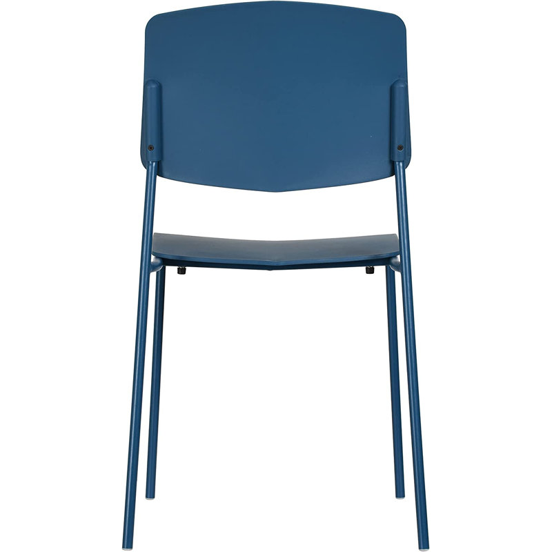 Chaise de terrasse empilable Isbella, Bleu océan