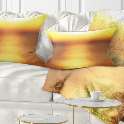 Coussin lombaire à paysage abstrait