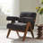 Lyra Fabric Armchair in Dark Gray Fabric-1927843125