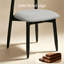 Chaises de cuisine/salle à manger Arriah 27 po modernes, rembourrées, en bois massif, noires (ensemble de 6)-1554542027-1554542030