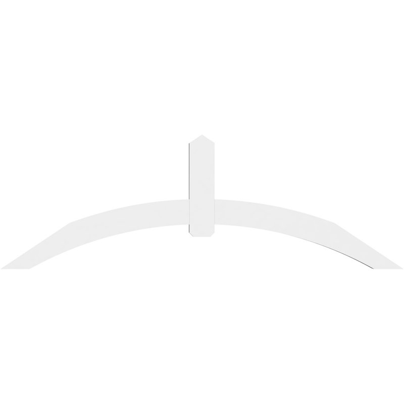 Support pour pignon en PVC Archdale, H 32 po x l 96 po (pas : 8/12), P 4 po x F 6 po