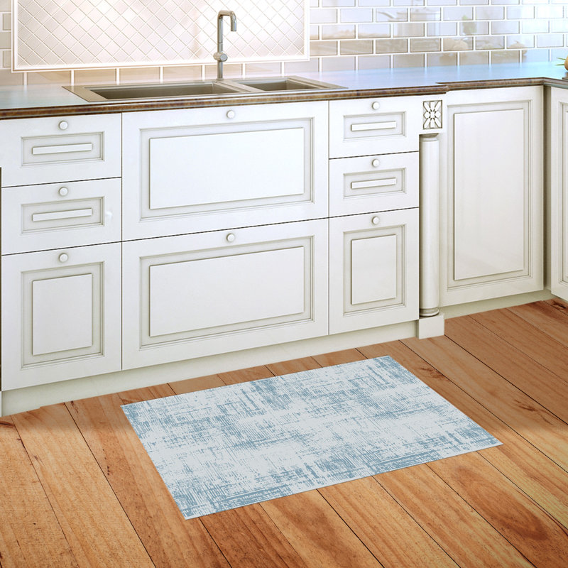 Textured Blue Doormat