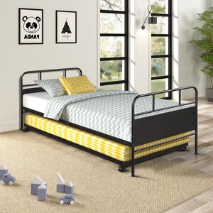 Latitude Run® Twin Metal Platform Bed With Trundle & Reviews 