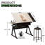 Table de travail avec tabouret-182326659