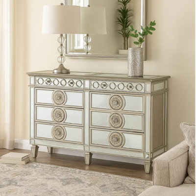 Commode double à 8 tiroirs Dhawal