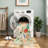 Washable Rug 3x5 Area Rugs: Soft Ultra Thin Low Pile Mat Machine Washable Indoor Doormat Lightweight Entry Rug Anti Slip Backing Rugs for Living Room Bedroom Kitchen 3'x5' Green Floral