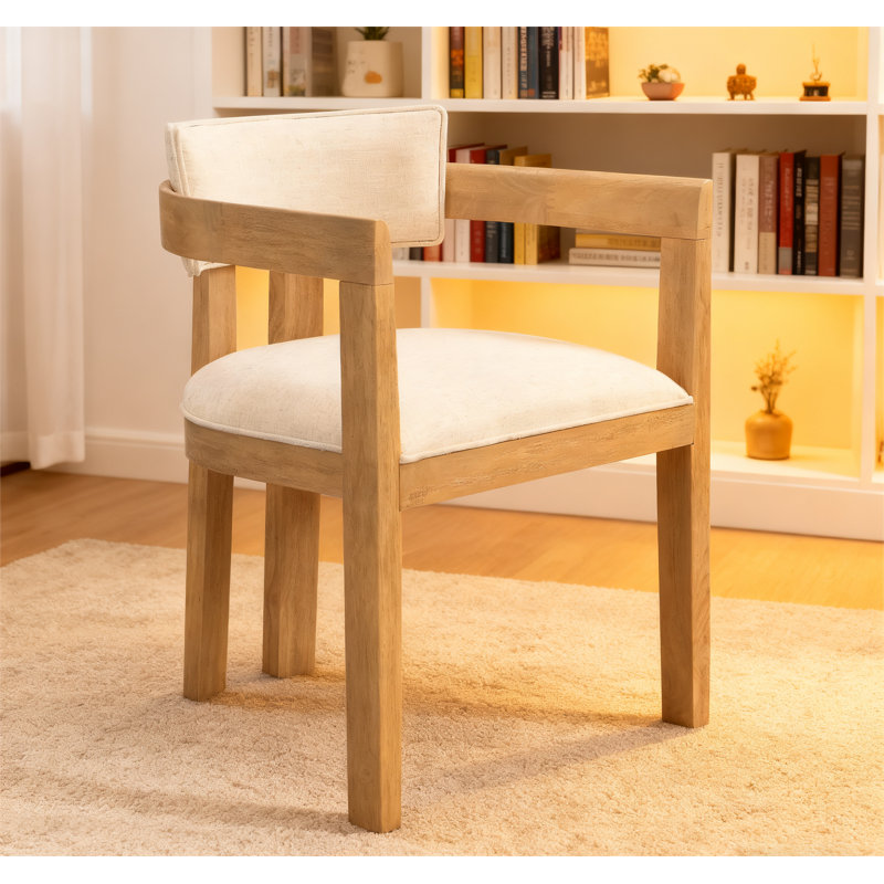 Chaises de salle à manger élégantes, Beige, Beige