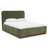Mantua Velvet Bed With Wood Base-522150511