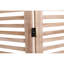 Barrière pliante en bois massif 4 panneaux, 55,2 po l x 65 po h, couleur naturelle, charnières métalliques pour un dépliage et un pliage fluides, optimise l'espace intérieur. Finition soignée et facile à manipuler.