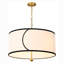 Lustre tambour en tissu 4 lumières Montelle