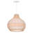 Calpella -Natural and White Rattan Light Pendant-2078343069
