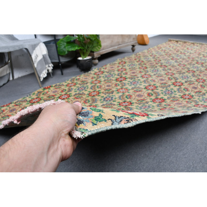 Tapis de couloir turc brun Anatolian