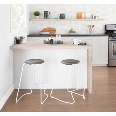 Premo Upholstered Counter Stool with Metal Frame