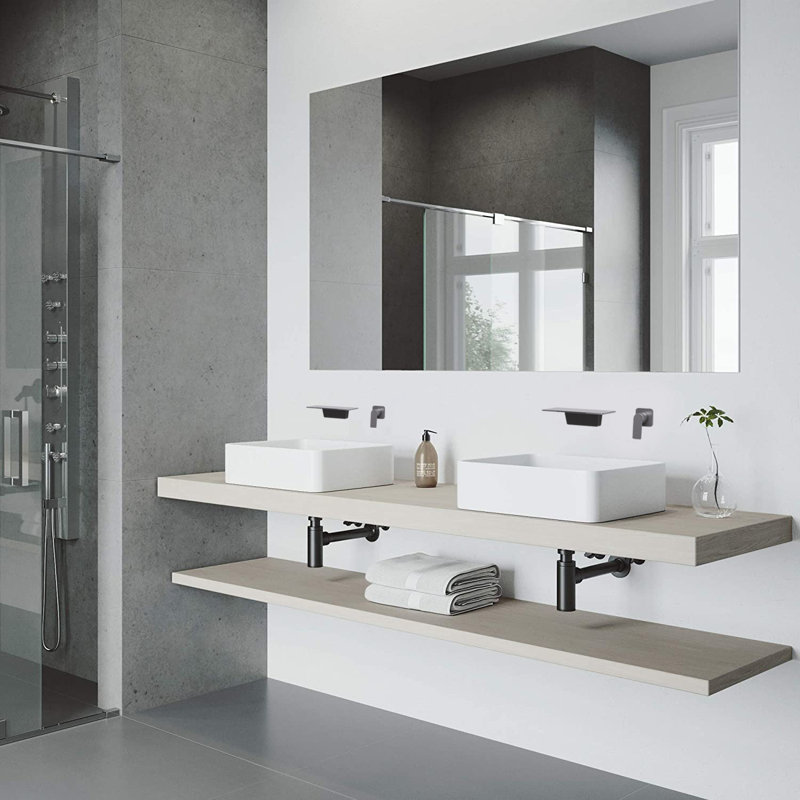 Wall Mounted Optional Single-handle Bathroom Faucet, Gun Ash