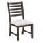 Ensemble de salle à manger de style classique avec table à finition espresso foncé et rallonge et chaises-165385011
