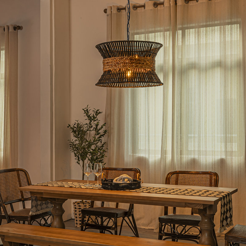 Lustre nautique moderne à 4 lumières Clavel, Noir mat