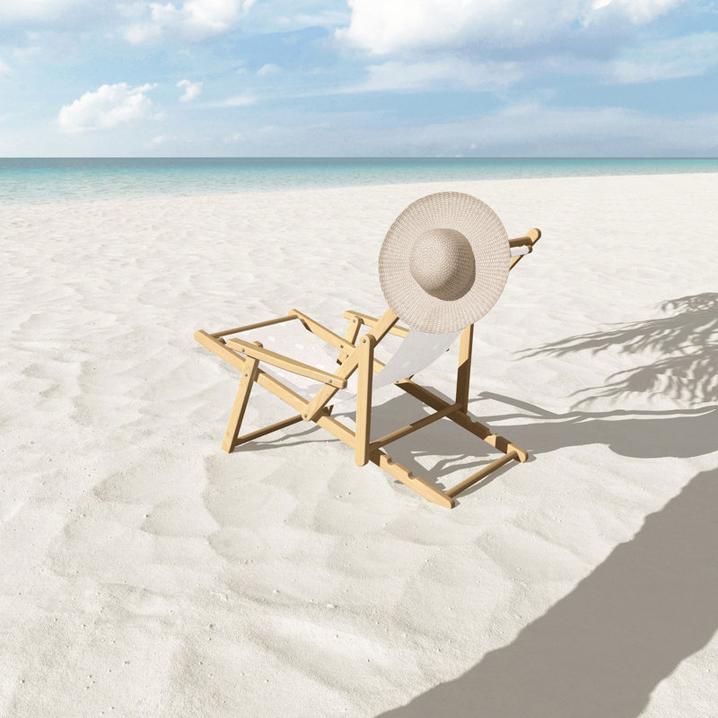 Chaise de plage inclinable