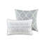 Housse de couette en coton pour très grand lit en gris avec matériaux et literie faits de tissus-129372071