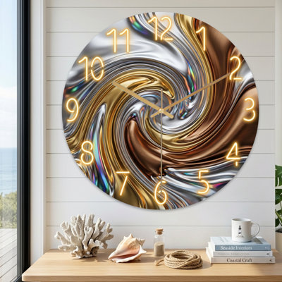 Horloge murale abstraite
