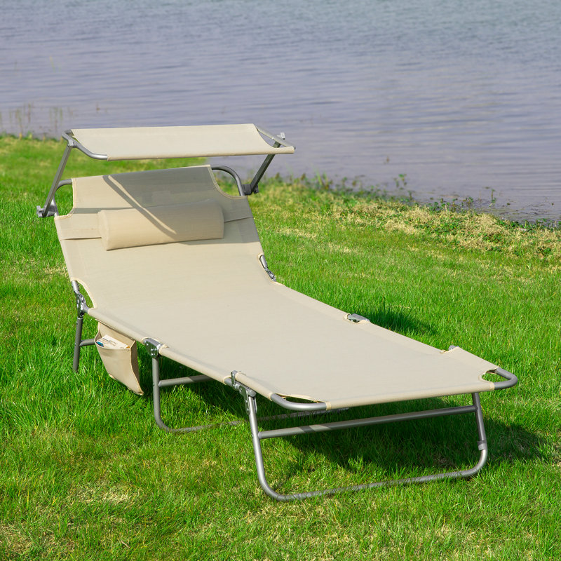 Horence 198cm Long Reclining Single Chaise, Beige