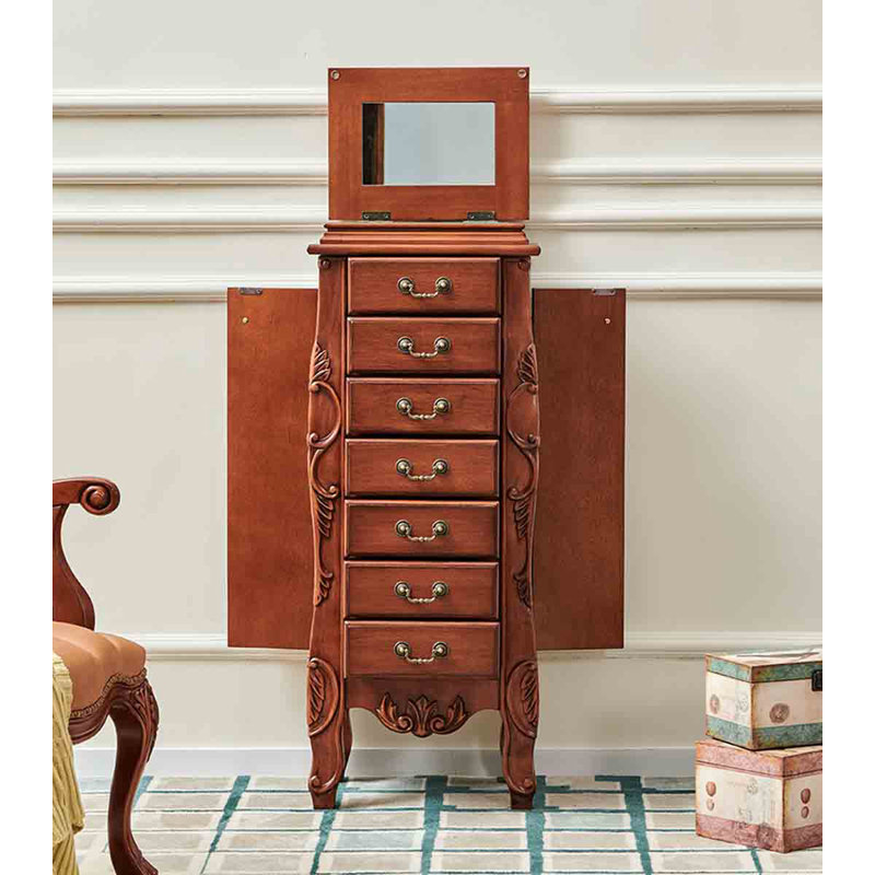 Coffre de rangement à bijoux American Tulipwood