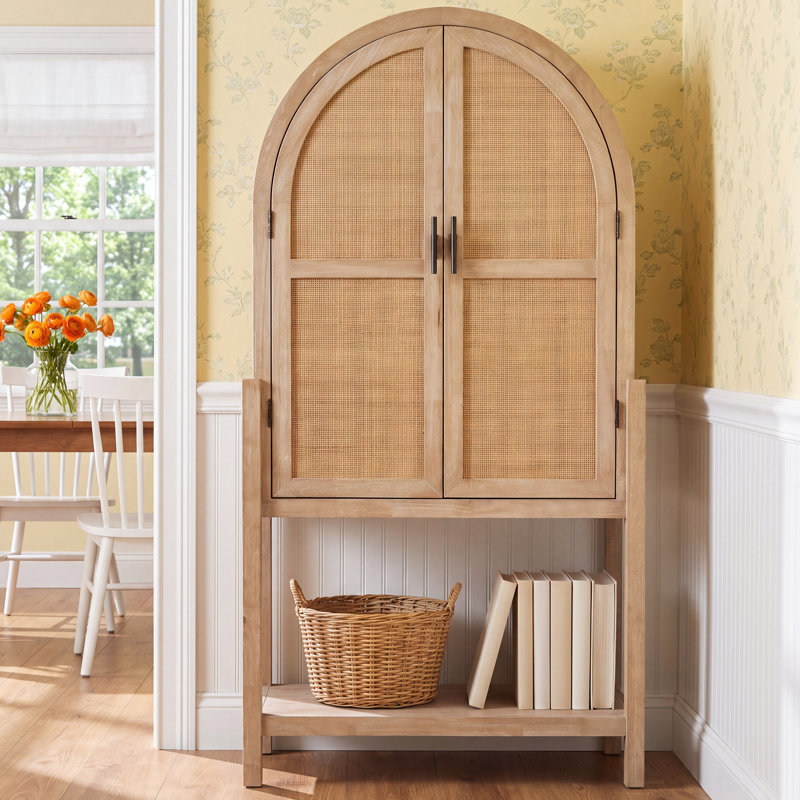 Boudreau Bar Cabinet-Light Natural Parawood