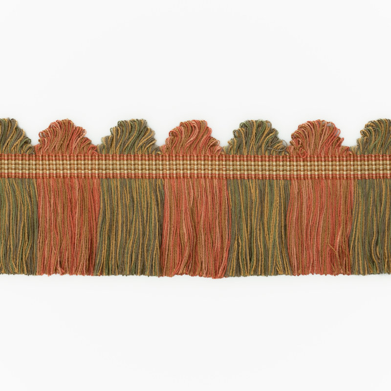 Perandor Fan Top Cut Fringe Fabric, Apricot