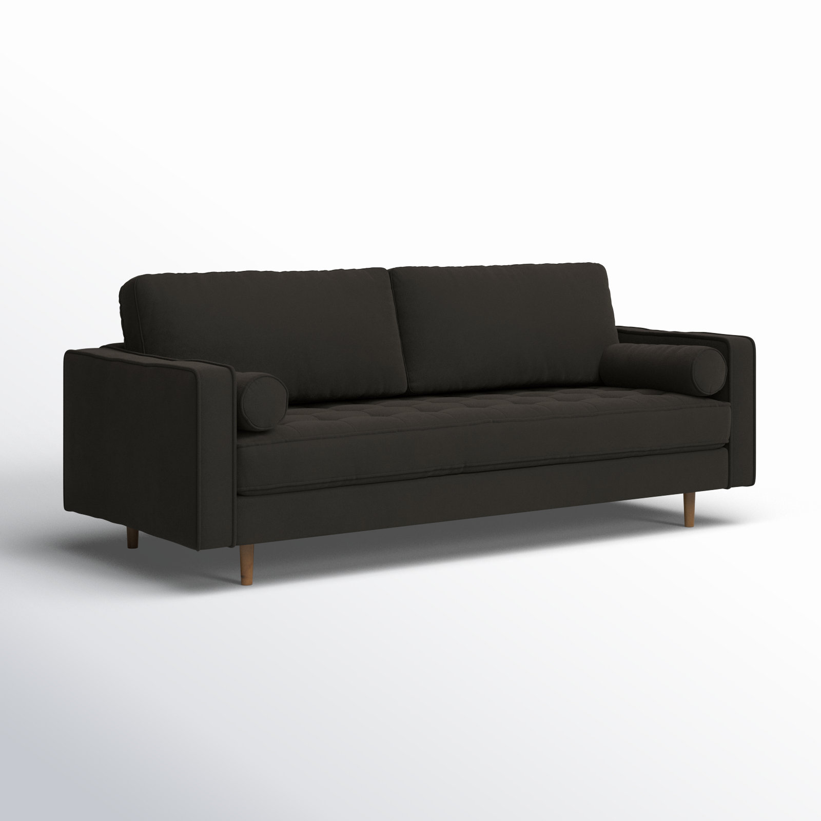 Pritchett 83" Velvet Sofa, Bella Smoke Performance Velvet