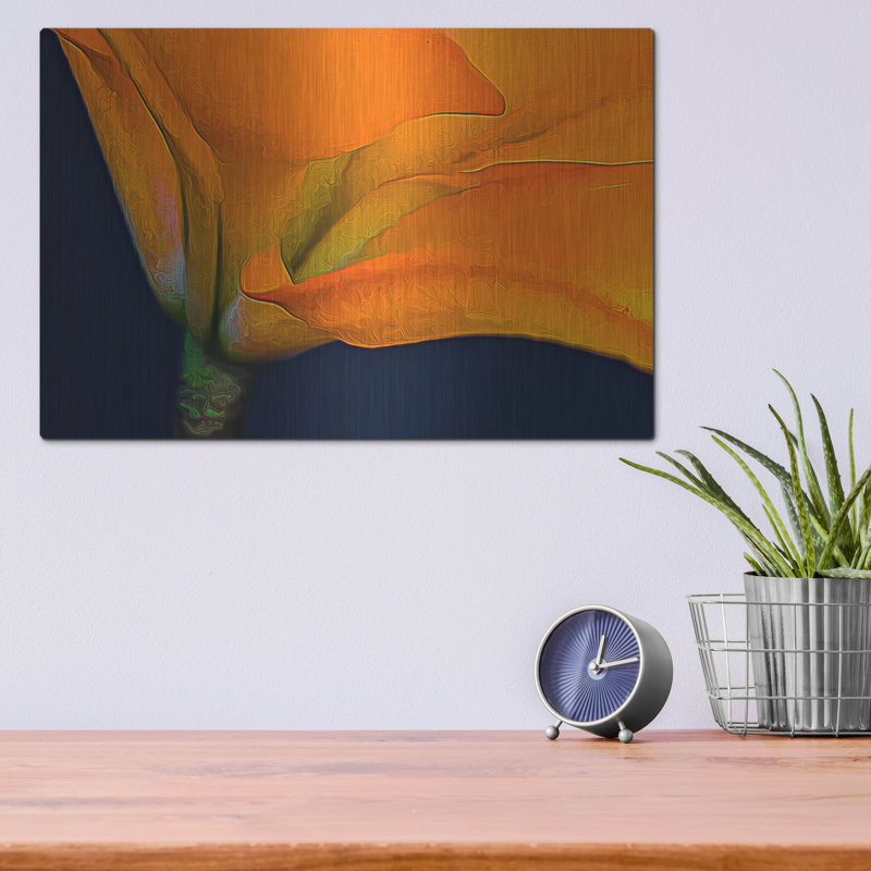 «Lily Dressed In Orange» par Pamela Plummer, H 12 po x l 16 po