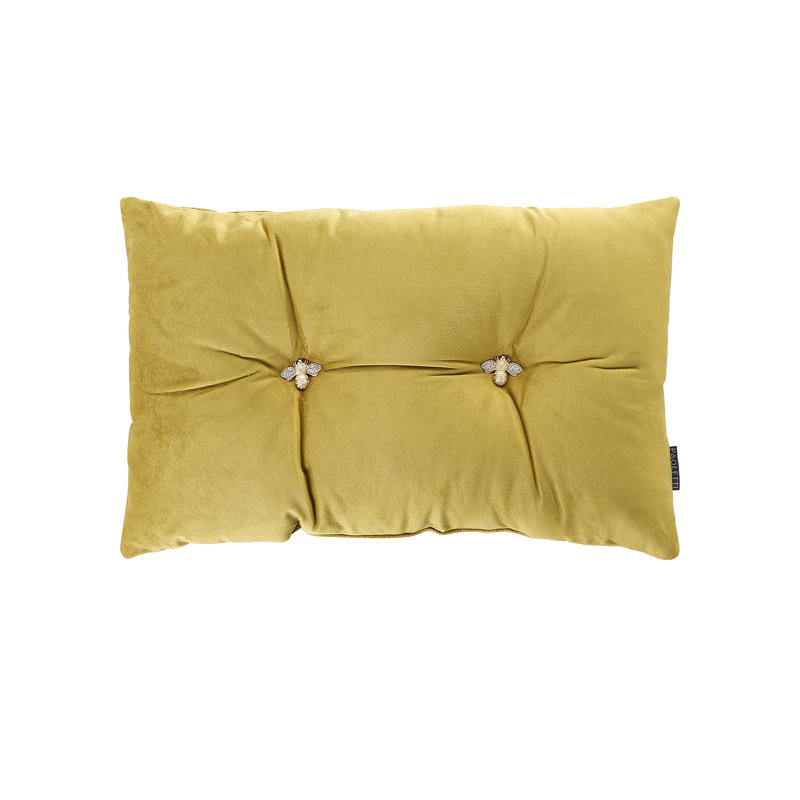Rectangular Throw Cushion, Yellow