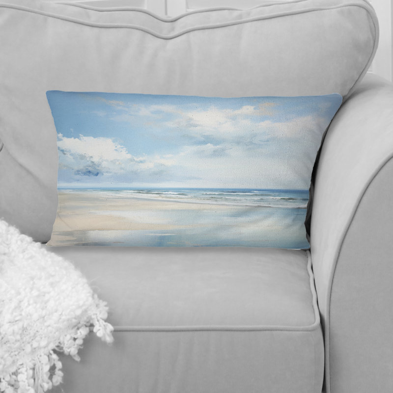 Coussin Coastal Beach Minimal Scenery II - Coastal Ocean