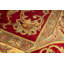 Tapis rouge et or de haute qualité noué à la main