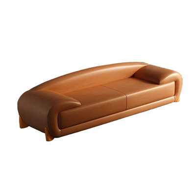 Banc rembourré en cuir véritable Nevaehmarie