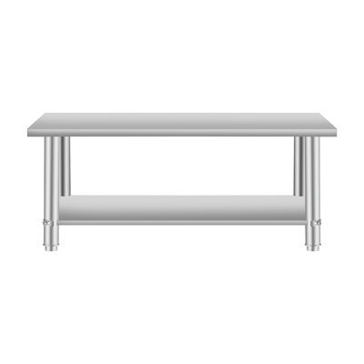 Table de cuisine commerciale en acier inoxydable de 24 po de largeur et de 60 po de longueur, 35,5 po de hauteur, convenant au travail