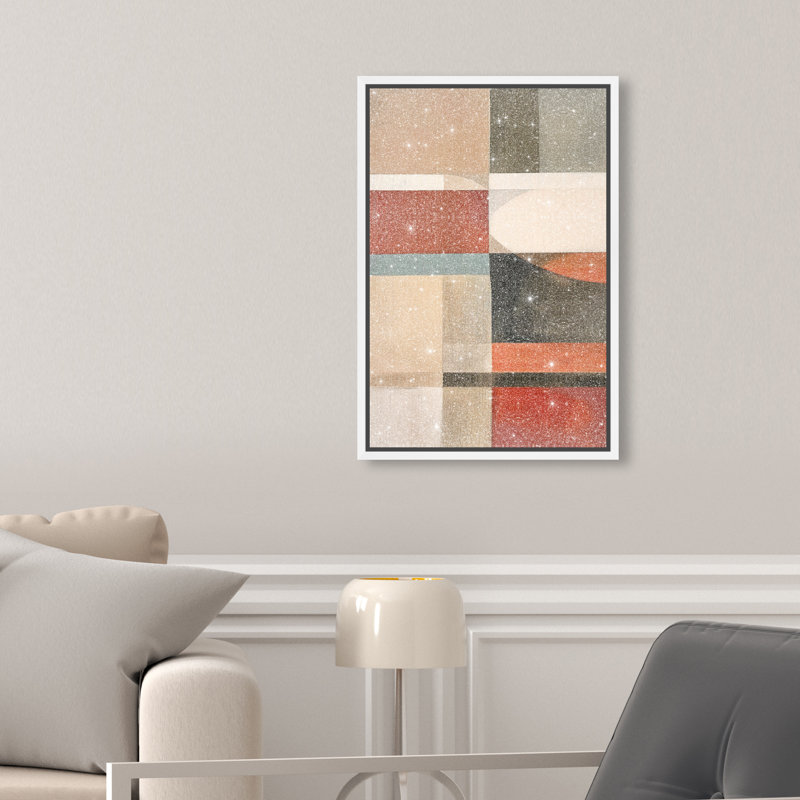 Pattern Pulse II Canvas Abstract Print by Oliver Gal, Black Frame, 10 x 15, 16"H x 11"W, White Frame