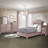 Pink Bedroom Nightstand With Metal Glide Mechanism - Smooth And Functional 2 For Ample Storage Modern Style
