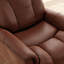 Fauteuil inclinable et pivotant avec appui-tête et repose-pieds réglables manuellement
