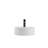 White Ceramic Round Countertop Bathroom Basin - Stain Exterior Wash Sink For Modern Bathrooms