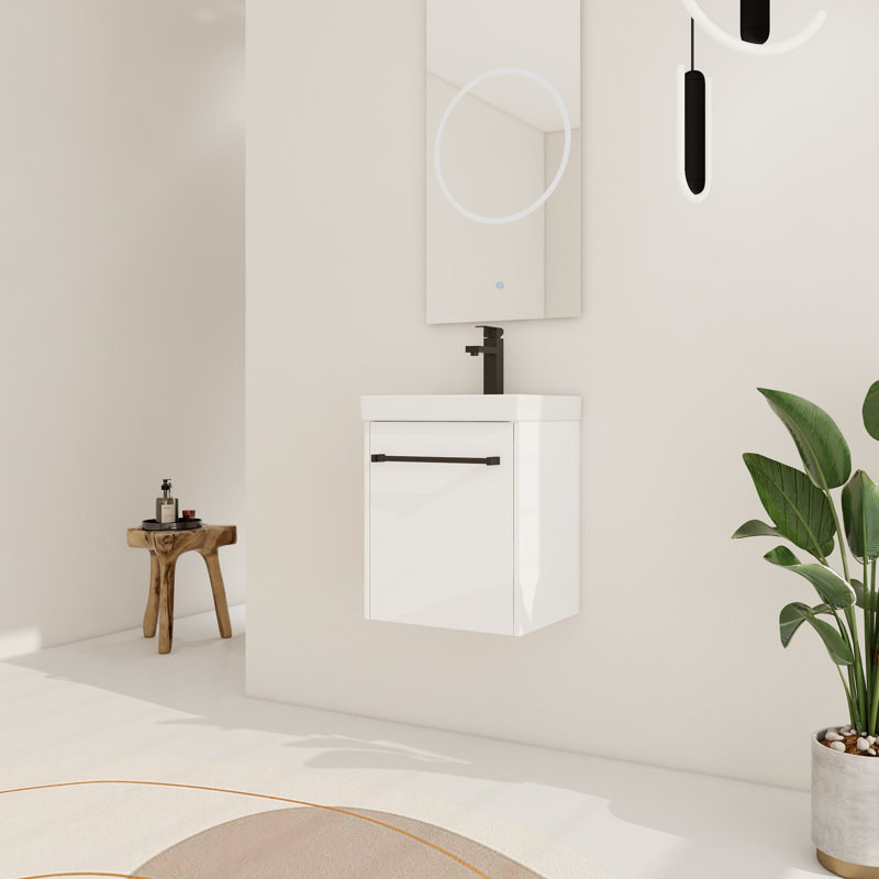 Vanity, bathroom vanity with top, bathroom vanity, Single Bathroom Vanity Set, Single Sink Vanity with 1 Door and Ceramic Basin Sink
