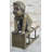 Eindhoven Baby Toddler Child Playing On A Stool Bronze Metal Sculpture Figurine Decor Art