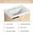 Nahdean 20 " W Wall Mounted Wall Mounted 1 Single Vanity Bathroom Vanity With Ceramic Top