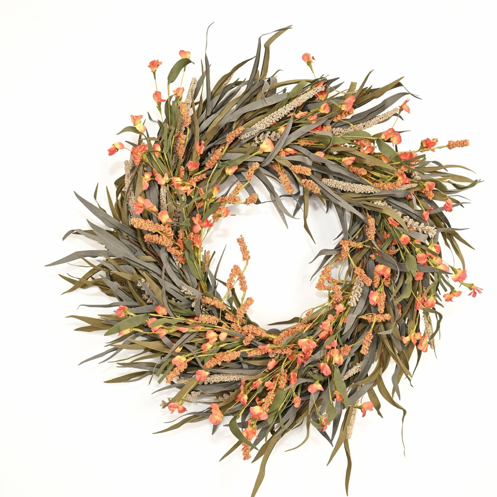 24" Handcrafted Berry No Holiday Wreath